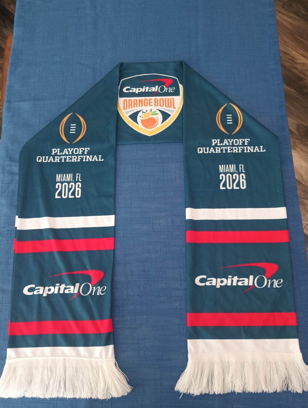 2026 Capital One Orange Bowl Playoff Qtrfinal Scarf Oregon Ducks v Texas Tech